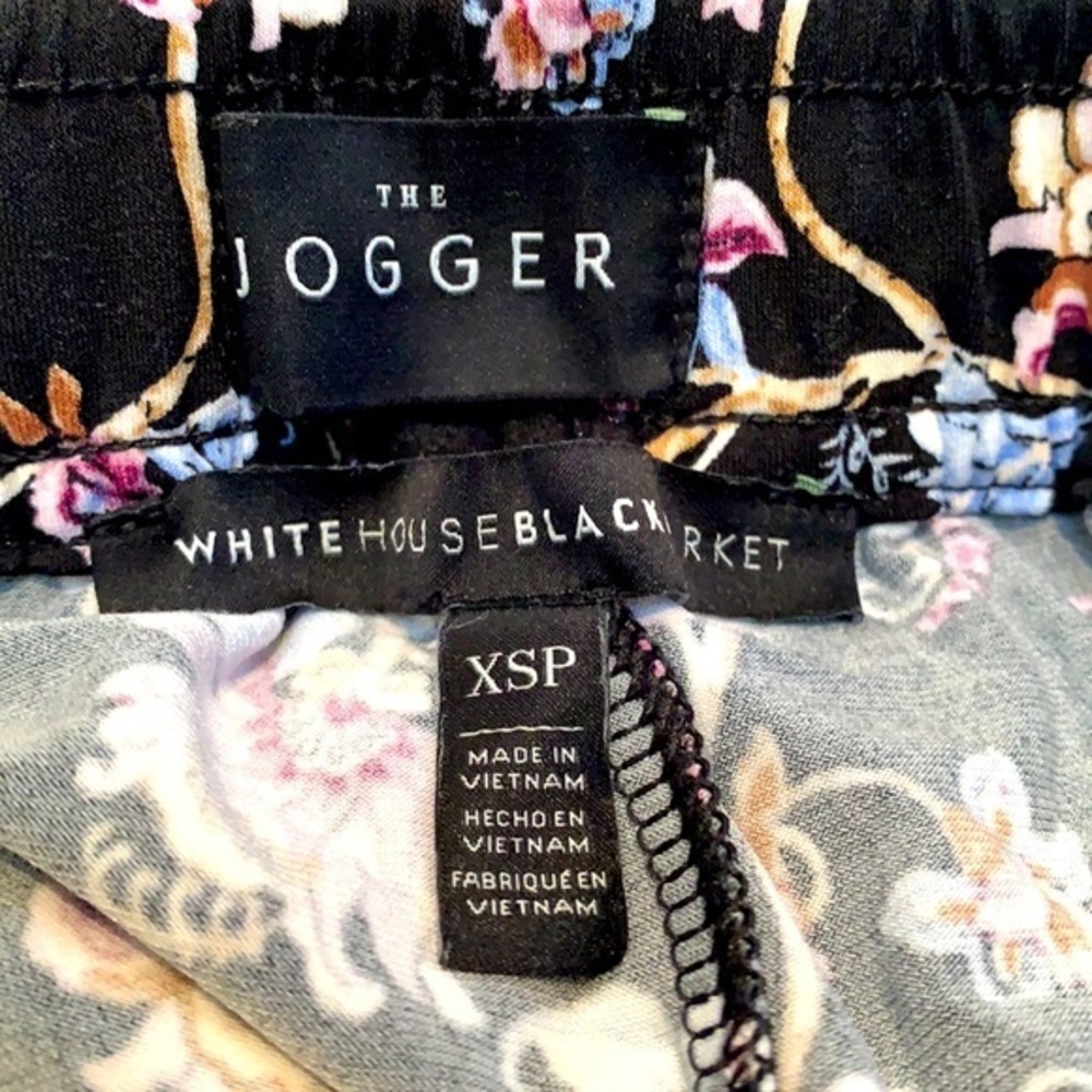 White House Black Market Floral Joggers - Picture 7 of 8
